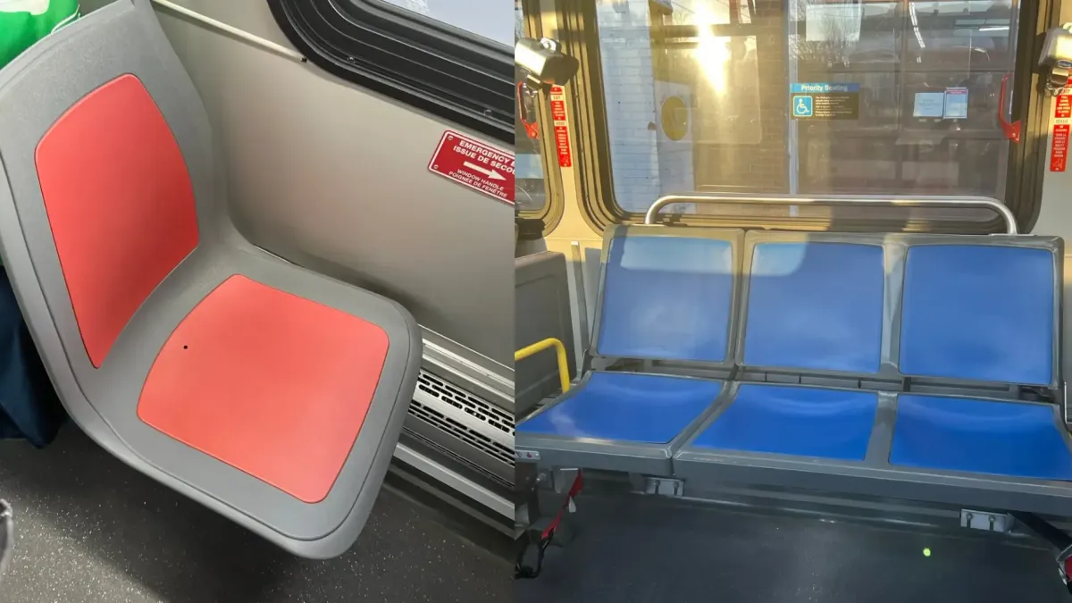 TTC sofre pressão para remover assentos de tecido
