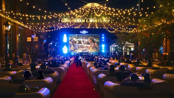 Festival combina cinema ao ar livre com gastronomia italiana