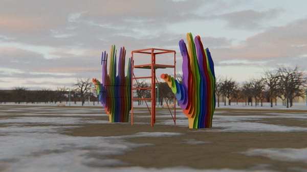 Festival de inverno na praia revela instalações inspiradas em miragens